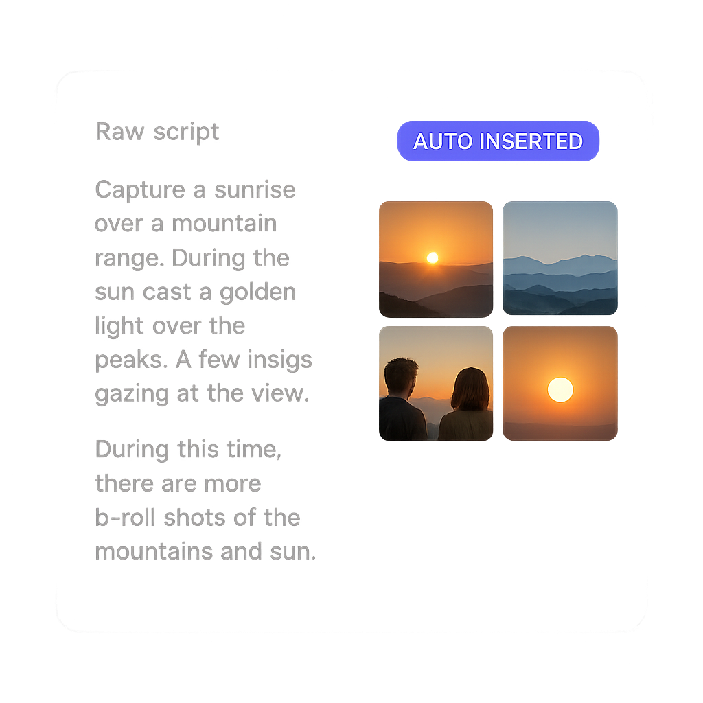 B-roll auto-fills