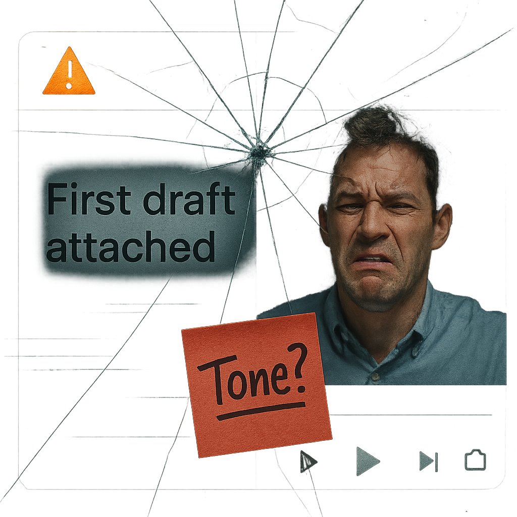 First draft arrives